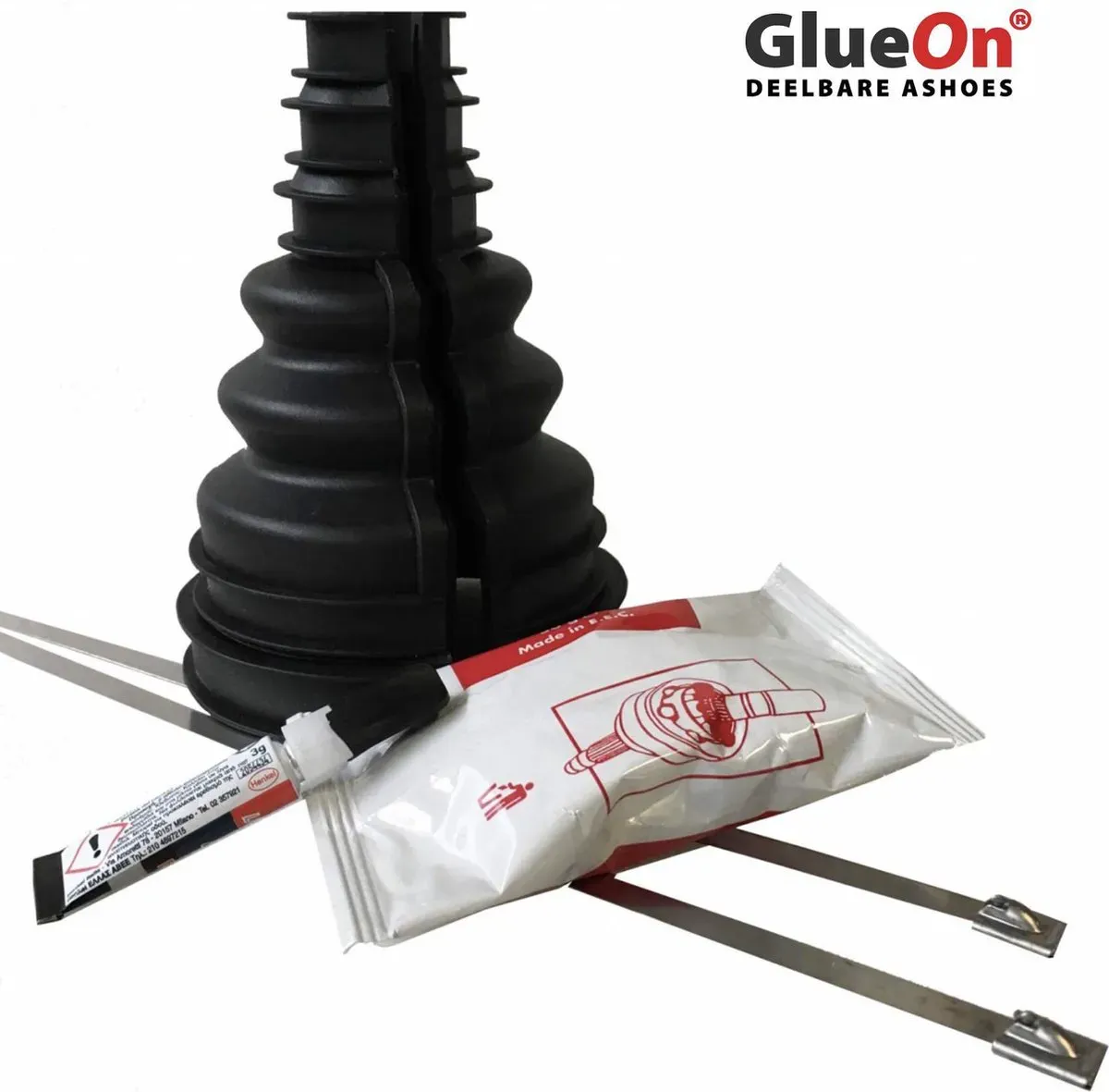 GlueOn deelbare ashoes set - Zwart - 90-100 mm Aandrijfashoes zonder demontage