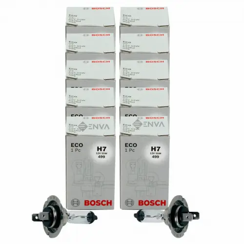 SET 10x Bosch H7 Lamp 12V 55W Eco 1987302804 Gloeilamp BOSCH