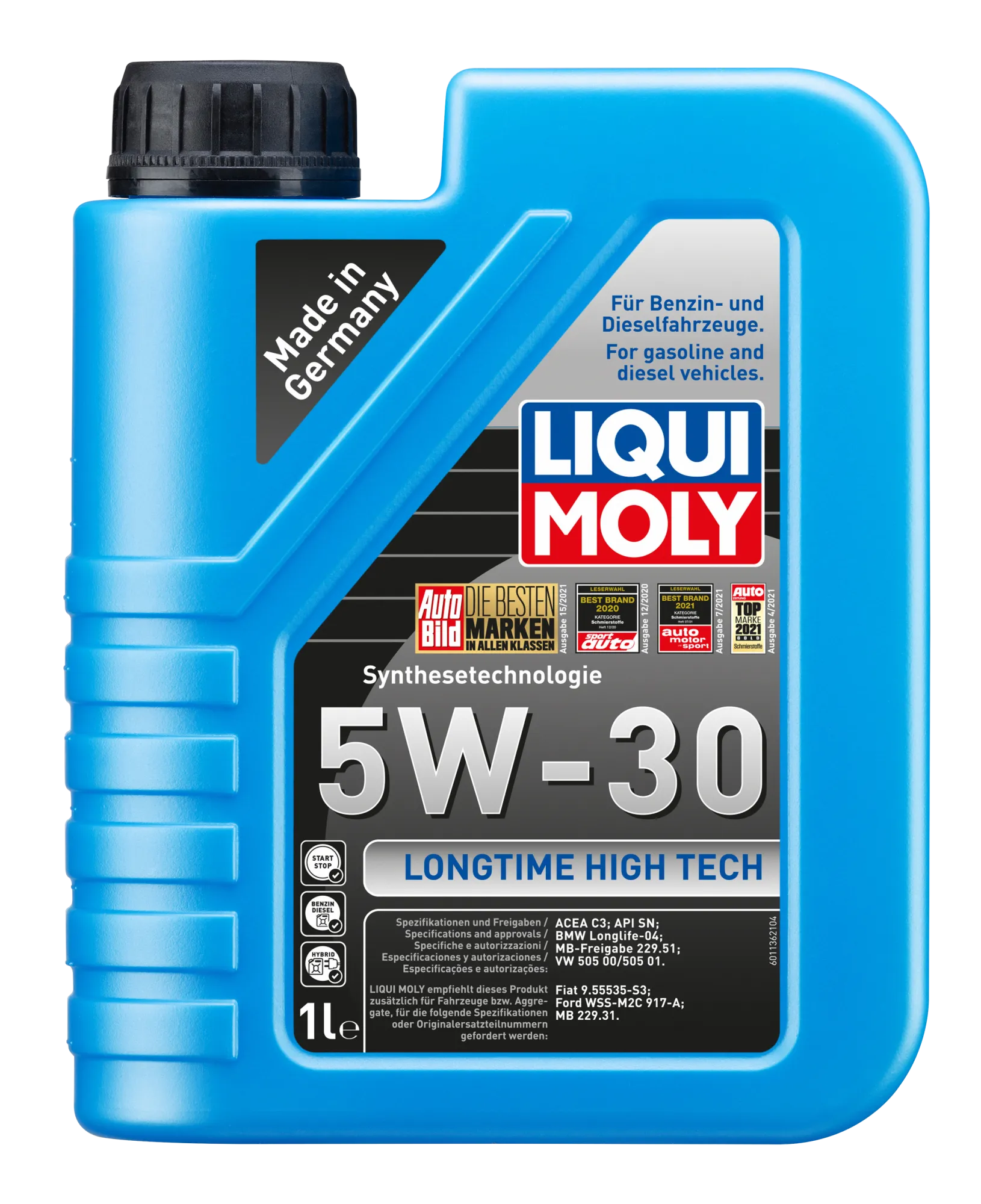 Liqui Moly 5W30 Longtime High Tech Synthetik Motoröl 9506 (1L) Longlife-04 MB229.31 C3